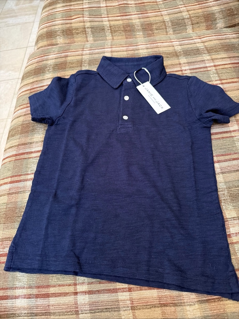 Janie and Jack Navy Blue Polo Shirt